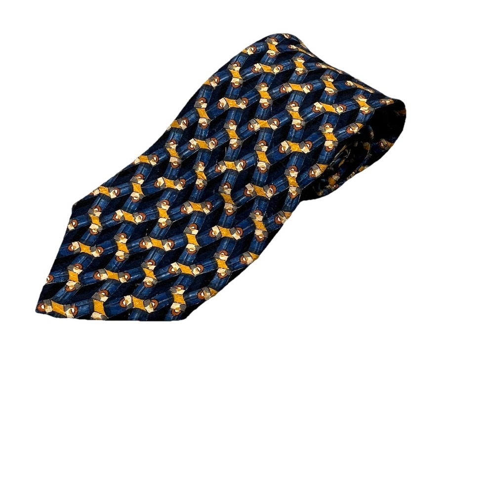 Ermenegildo Zegna Necktie Mens 100%-Silk Made in‎ Italy 60"x4"